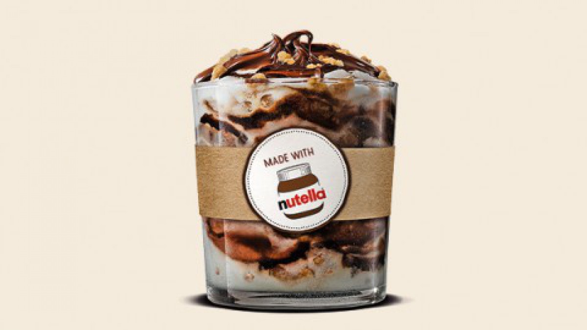 Burger King maakt dromen waar en lanceert Nutella ijs!