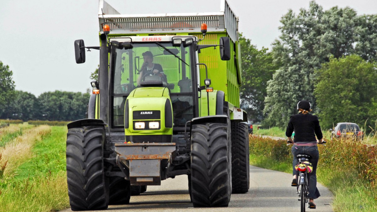 Onderzoek landbouwverkeer en fietsers in Flevoland