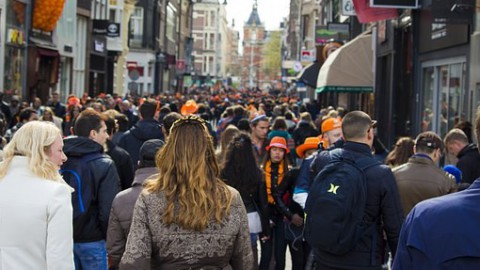 Koningsdag in Almere Centrum 