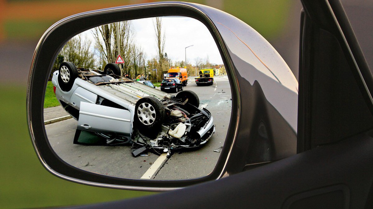 Forse file op A6 door ongeval