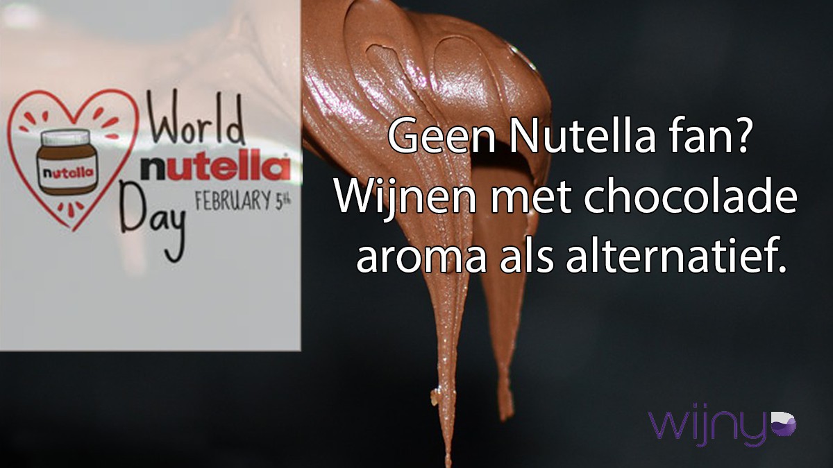 Vier Nutella dag met een heerlijke wijn van Bon Import.