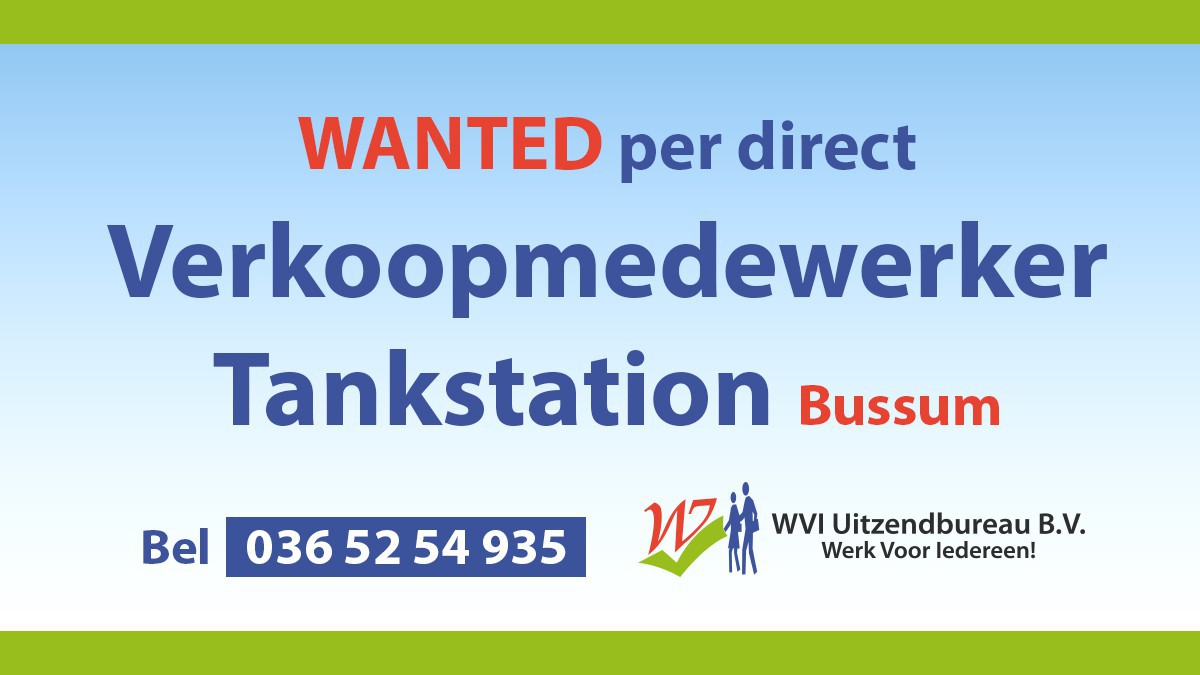 Verkoopmedewerker Tankstation