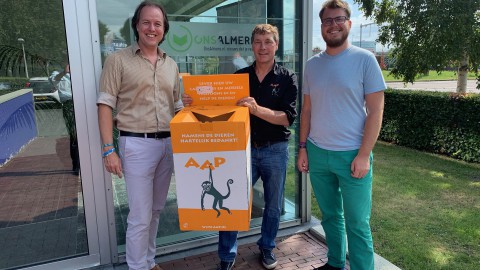 Ons Almere zamelt cartridges en mobieltjes in voor AAP