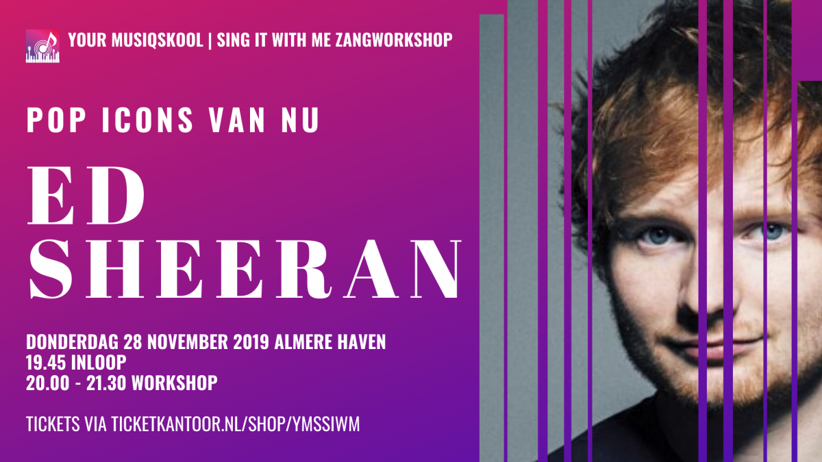 Voor iedereen die van zingen houdt | Zangworkshop Sing It With Me | Pop Icons van Nu | Ed Sheeran 