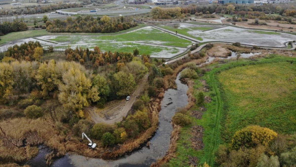 Omleiding voor fietsers tussen Almere Haven en Almere Poort