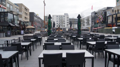 De terrassen kunnen weer gevuld gaan worden!