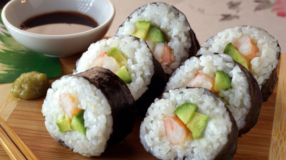 Home-made sushi