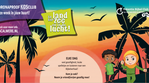 Christelijke gemeente De Wegwijzer organiseert van 4 t/m 8 augustus voor de 26e keer deVakantie Bijbel Club. Coronaproof!