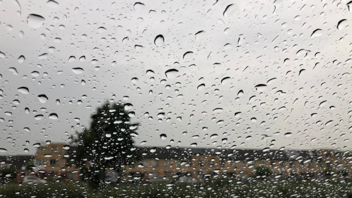 Bewolkt regenachtig en koel
