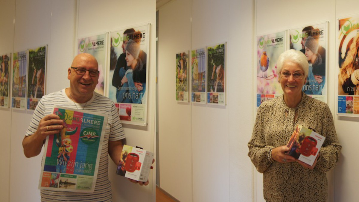 Prijswinnaars Herman en Henny Marian gefeliciteerd!